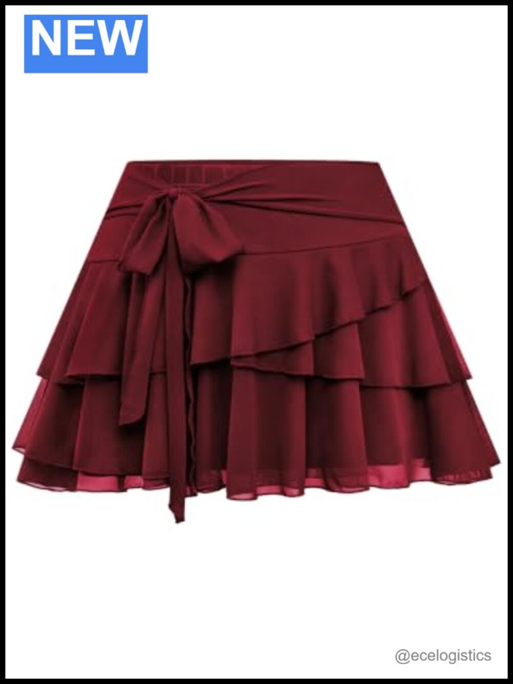 Ruffled Tiered Y2K Mini Skort Women's Mesh Flowy with Built-in Shorts Athletic